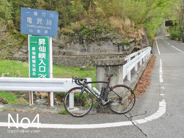 ロードバイク　ゴール　亀沢橋