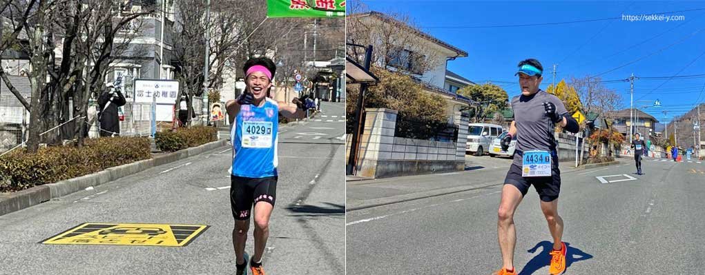 梅の里クロスカントリー　優勝者と吉野の比較