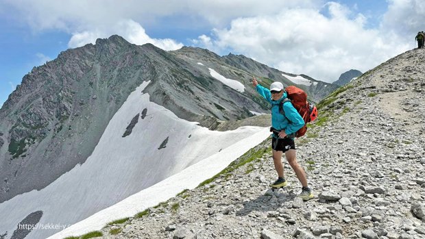 立山登山道の稜線