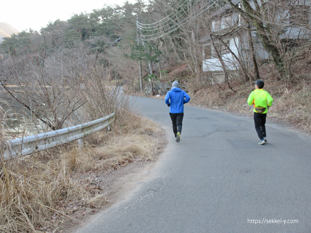 千代田湖のランニング