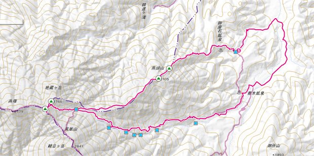 地蔵岳登山コース