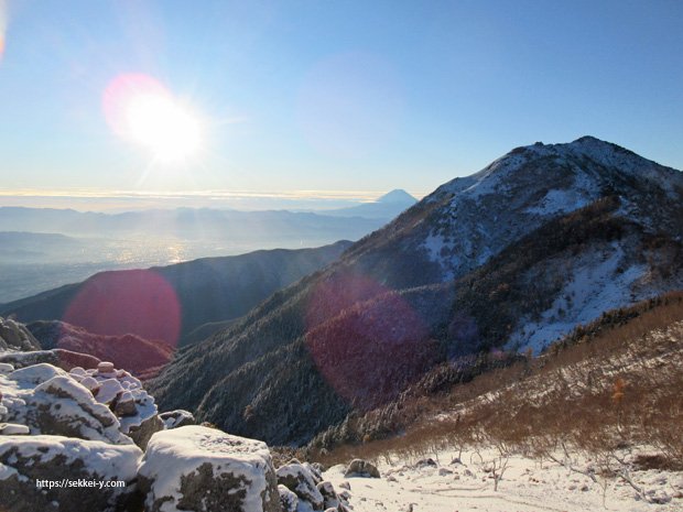 地蔵岳から見る富士山