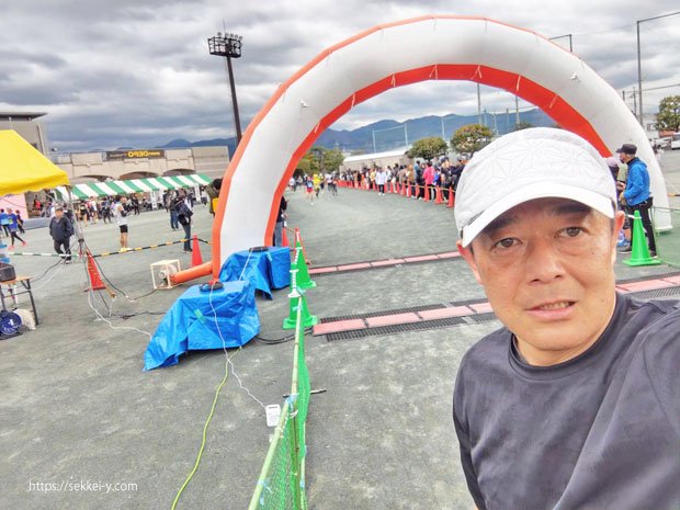 第20回桃の郷マラソンゴール　吉野聡
