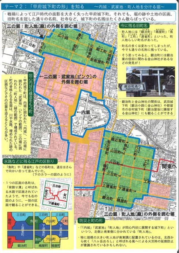 甲府城の石垣　魅力と最近の発掘調査