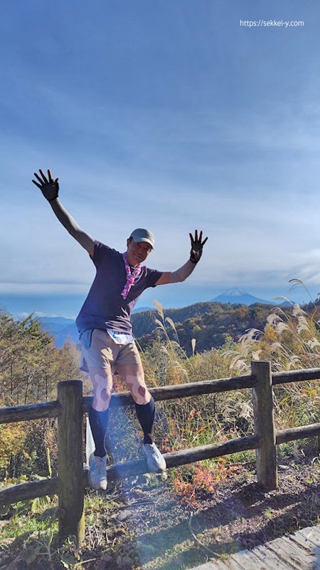 深沢エイドと富士山