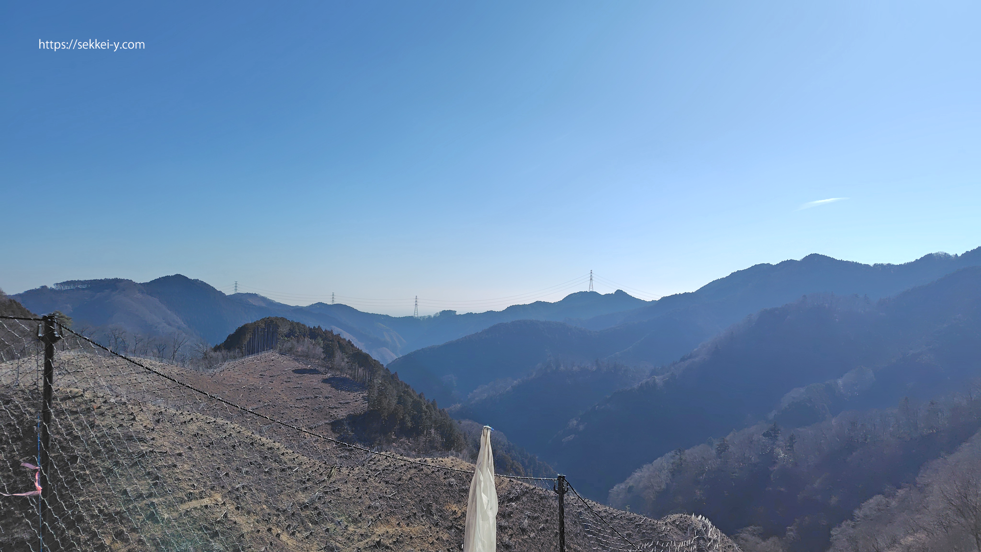 ハセツネ30試走　後半の稜線を見る