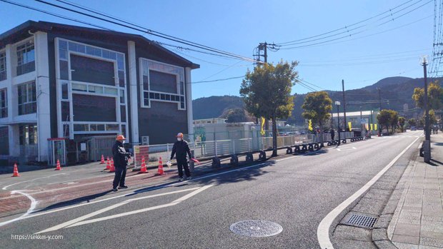 第22回南部町駅伝・マラソン大会　第3中継点　総合センター