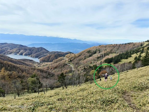 上日川から狼平手間へ上り