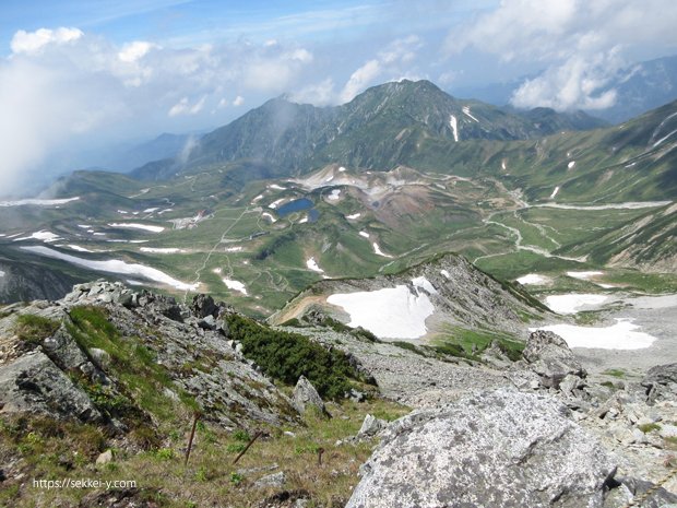 立山登山道から見る景色