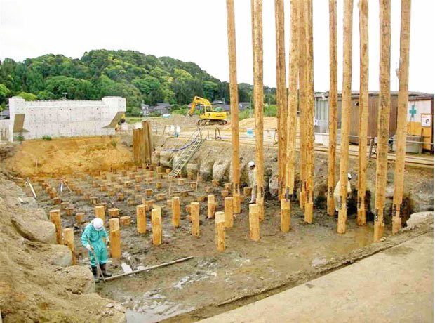 木製杭基礎　昭和マテリアル 株式会社