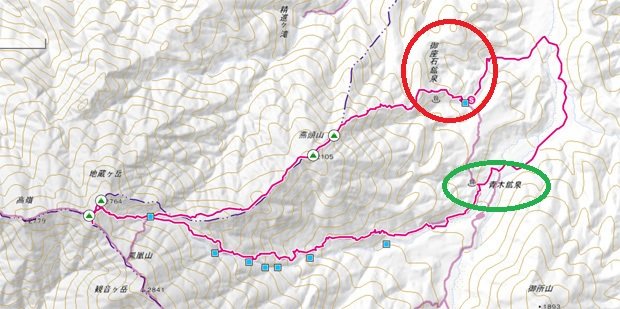 地蔵岳登山コース