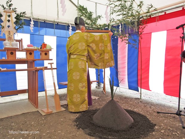 地鎮祭　有限会社塩谷工業事務所新築工事