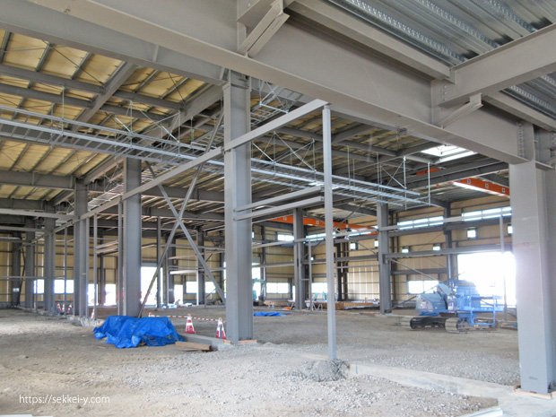 鉄骨造　建て方完了