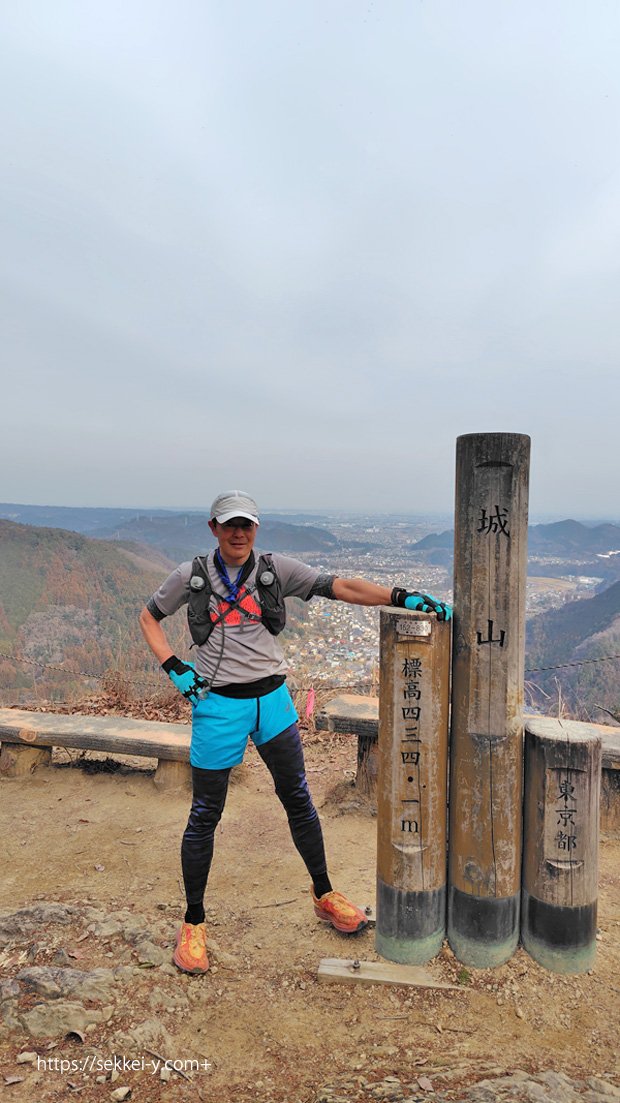 街並みが見ええた城山