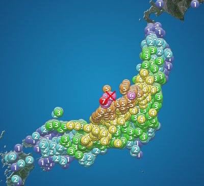 石川県能登地方の地震