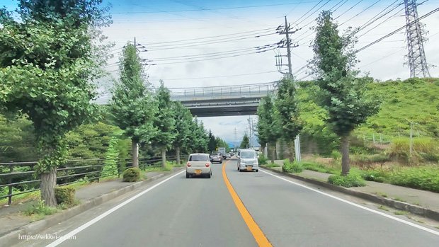 国道141号線　明野地区の渋滞