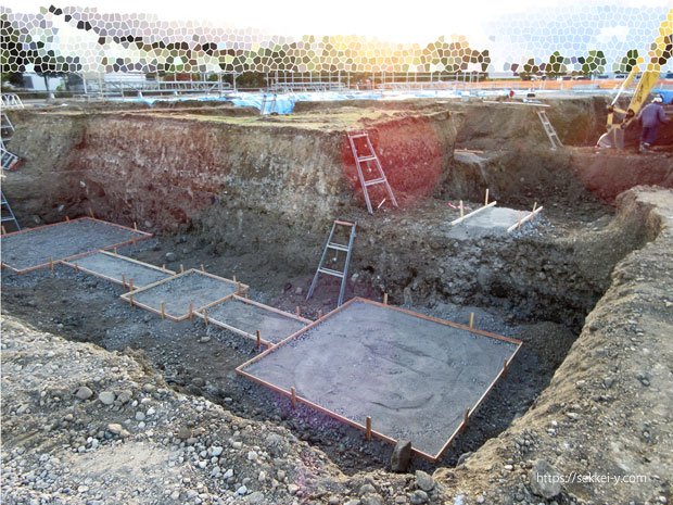 根切、床付、捨てコン