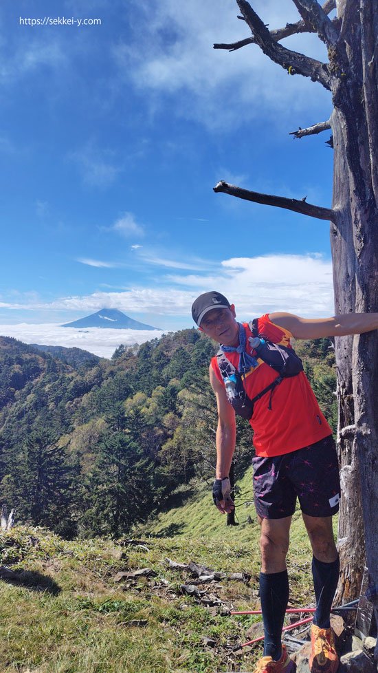 甲州アルプストレイルランニングでの一枚