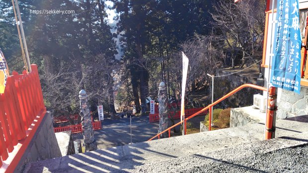 金桜神社の階段