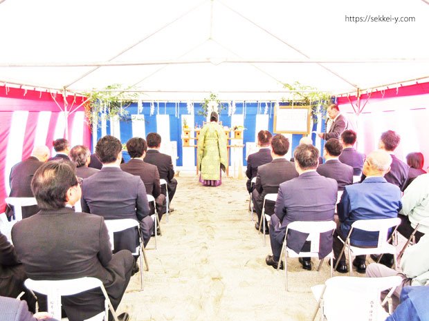 南アルプス市 金属加工工場 地鎮祭