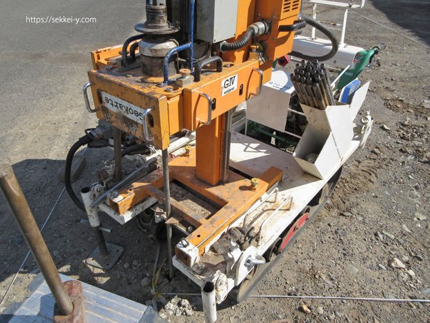 南アルプス市で地盤調査