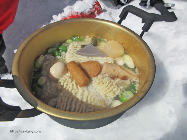 おでん入り塩ラーメン