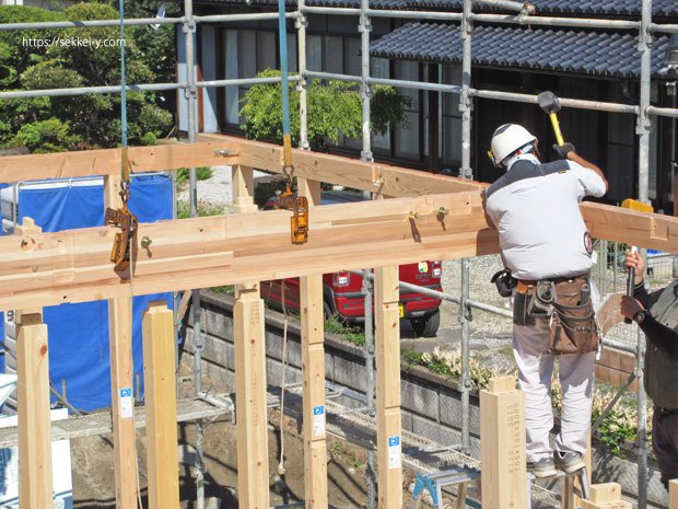 南アルプス市 木造住宅 平屋建て 建て方