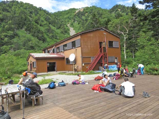 槍ヶ岳　槍平小屋