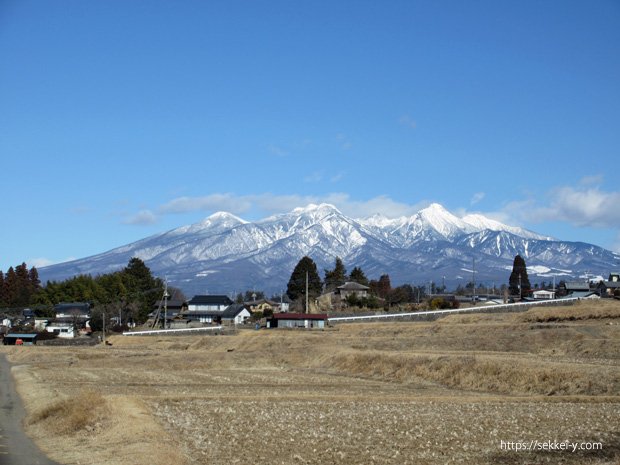 明野から見る八ヶ岳