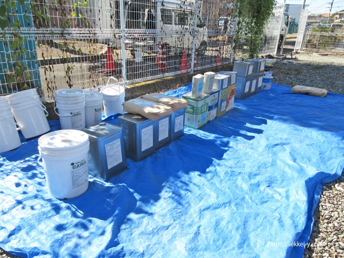 屋根塗装 材料確認