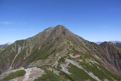 山梨県南アルプス市　北岳