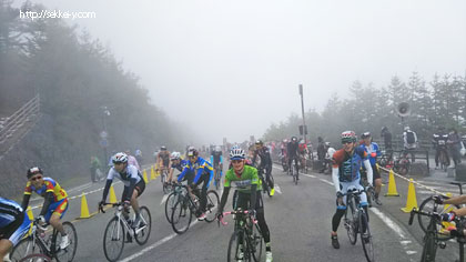 霧に包まれていた富士山五合目