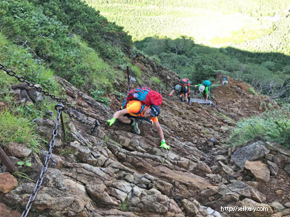 赤岳登山　地蔵尾根