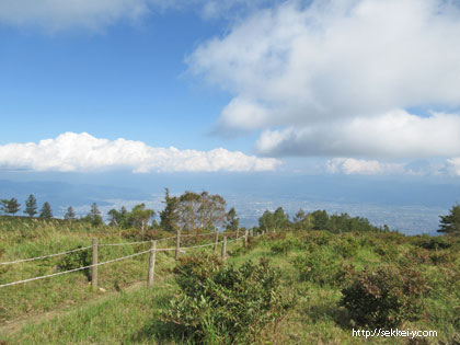 甘利山から見た甲府盆地