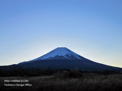 朝霧高原から見た富士山