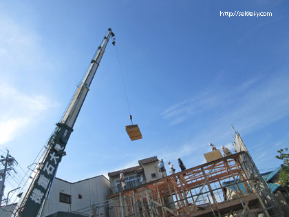 静岡県藤枝市の家　建て方