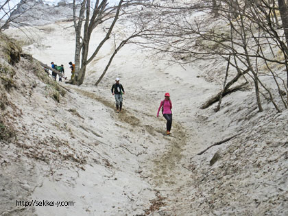 日向山から錦滝への下り