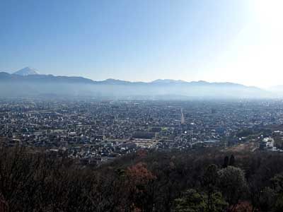 甲府盆地からの富士山