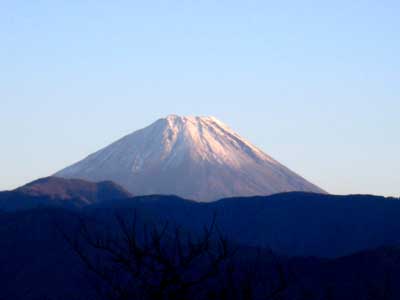 雪化粧の富士山