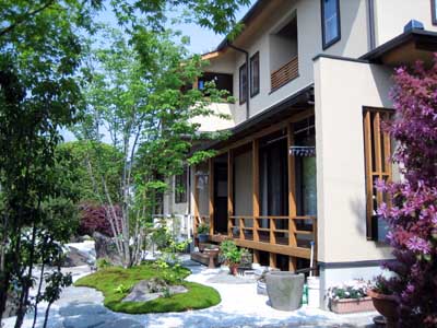南アルプスの家　植栽