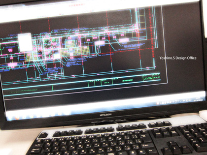 鉄骨造の建築　建築CAD