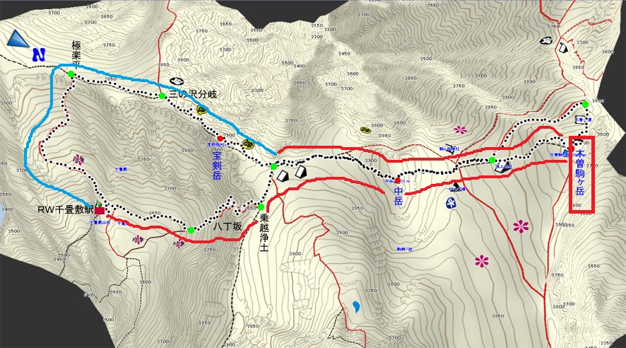 木曽駒ヶ岳登山ルート