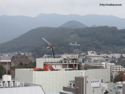 県民会館解体工事　階上解体