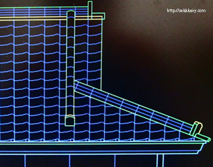 建築CADで描く入母屋屋根