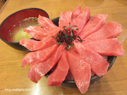 中トロのマグロ丼