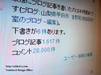MTブログ　コメント数28,000