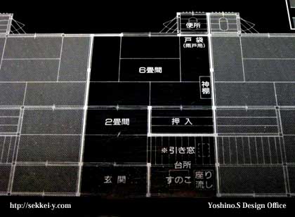 長屋の平面図