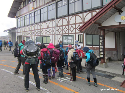 乗鞍岳登山　出発