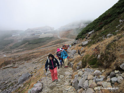 女性でも安心して登れる登山道