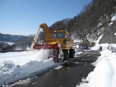 峡東建設事務所管内の除雪状況